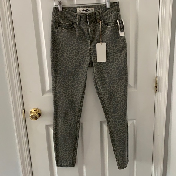Leopard print jeans - Picture 1 of 2